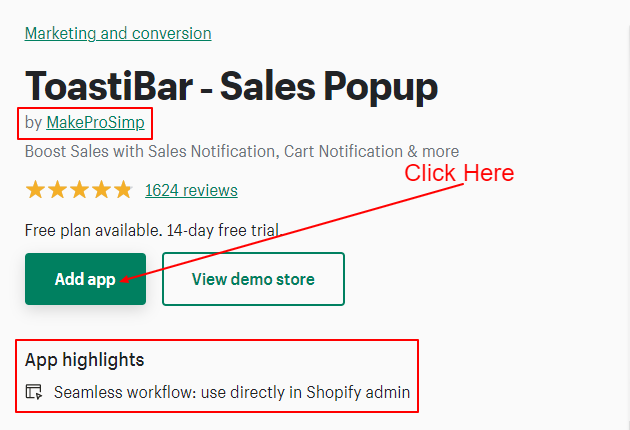 ToastiBar Sales Pop Add App