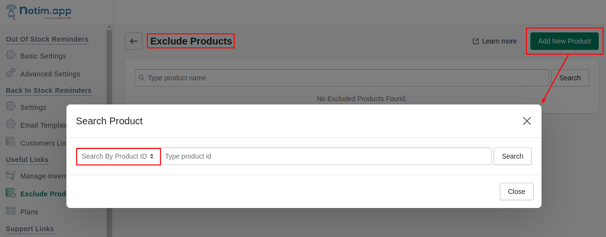 Search By Product ID